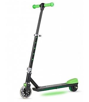 PATINETE ELECTRICO PARA NIÑOS + 6 AÑOS, BLACK-GREEN, 100W DE POTENCIA, BATERÍA LITIO - ECOX-ZL-E10